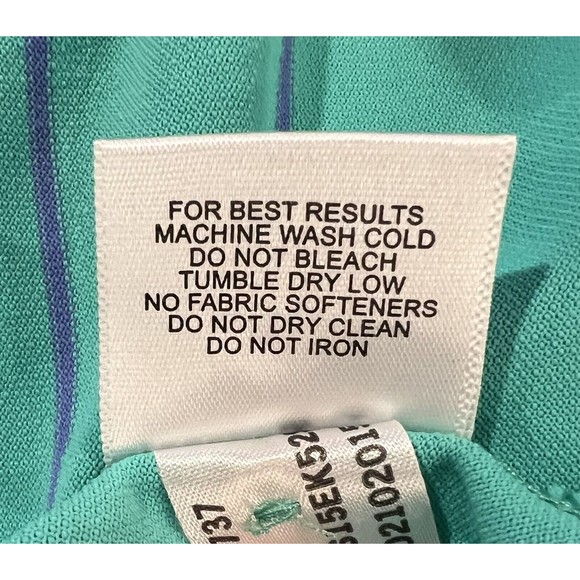 Peter Millar Summer Comfort Polo Shirt Mens Large Green Purple Striped Golf Logo - Picture 9 of 10